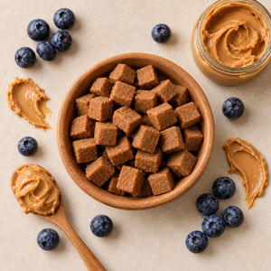Peanut Butter & Blueberry Dog Treats (5oz)